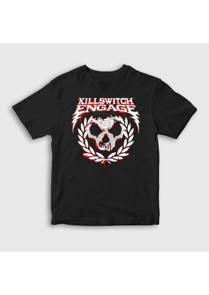 Unisex Çocuk Siyah Define Love Metal Killswitch Engage T-Shirt
