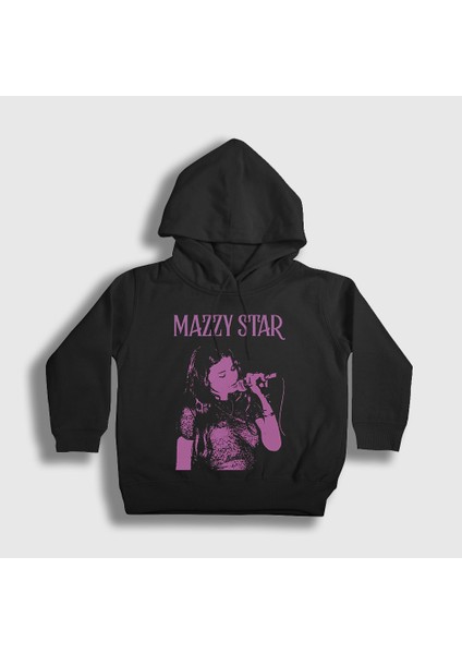 Unisex Çocuk Siyah Concert Müzik Mazzy Star Kapüşonlu Sweatshirt