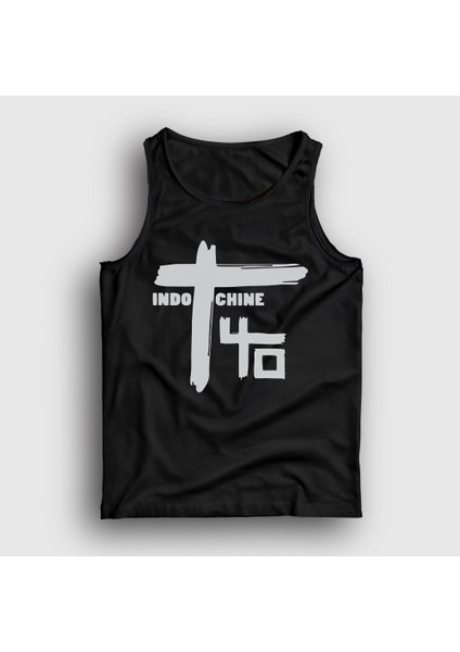 Unisex Siyah Logo Rock Indochine Atlet