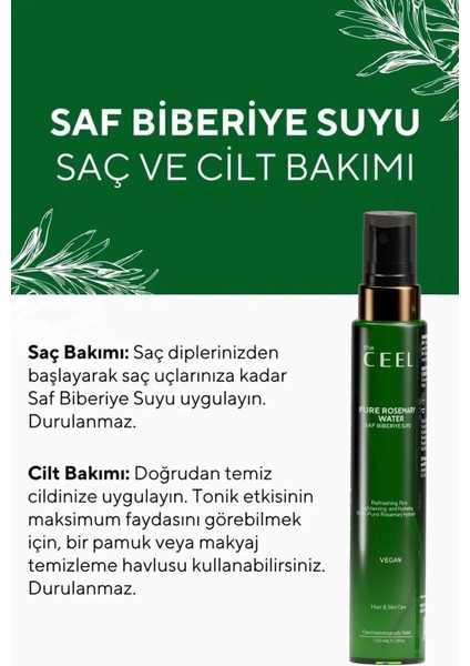 Yıpranma Karşıtı ve Saç Gürleştirici 2'li Set, Saf Biberiye Suyu 100 ml ve Dermaroller 0.5 mm fiyatları