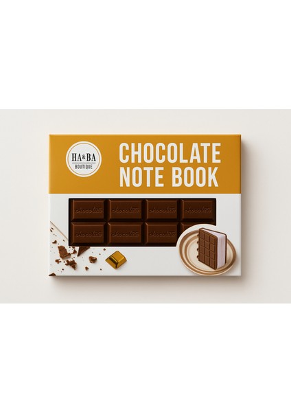 Çikolata Tasarımlı Mini Not Defteri (Chocolate Note Book)