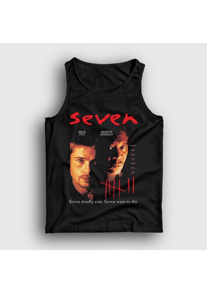 Unisex Siyah Poster Movie Seven SE7EN Atlet