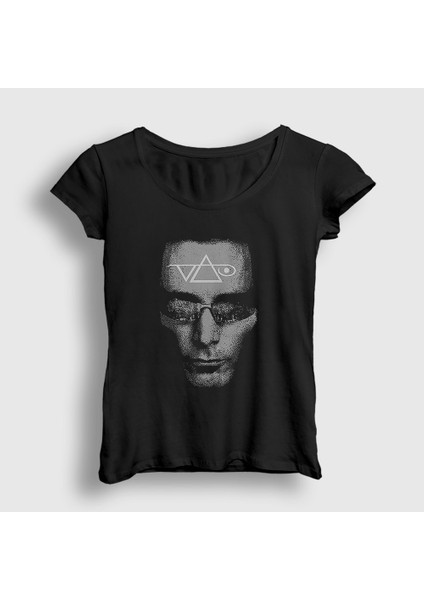 Kadın Siyah Gitarist Hediye Steve Vai T-Shirt