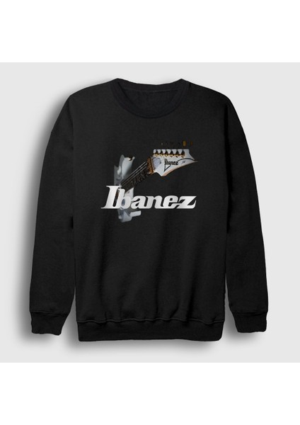 Unisex Siyah Guitar Gitarist Hediye Ibanez Sweatshirt