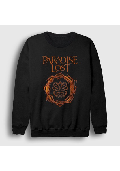 Unisex Siyah Logo Paradise Lost Sweatshirt