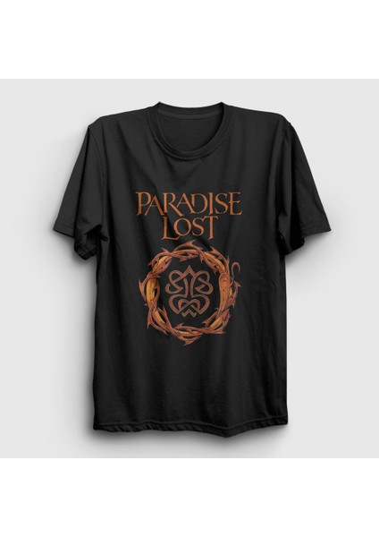 Unisex Siyah Logo Paradise Lost T-Shirt