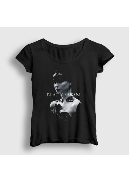 Kadın Siyah Nina V2 Black Swan Bale Balerin T-Shirt