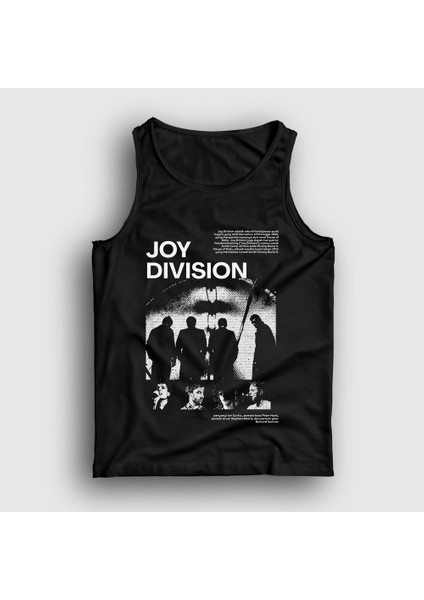 Unisex Siyah Poster Band Joy Division Atlet