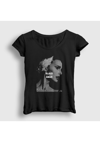 Kadın Siyah Nina Black Swan Bale Balerin T-Shirt