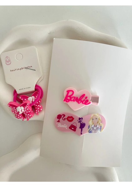 Kız Çocuk Pensli ve Bağlamalı Toka Seti