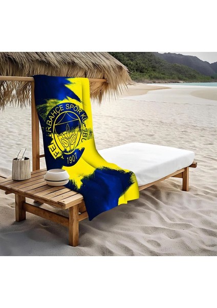 Fenerbahçe ~ Desenli Deniz Havuz Plaj Havlusu Peştemal 80X160CM fiyatları