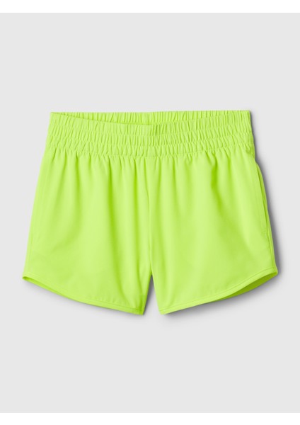 Kız Çocuk Sarı Astarlı Running Şort