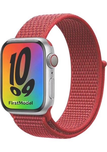 Apple Watch Cırtlı Bant Kordon (42 Mm/ 44 Mm/ 45 mm / 49 Mm/se / Ultra Uyumlu) kiremit