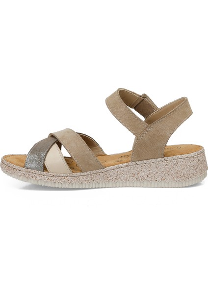 105502.Z5FX Bej Kadın Comfort Sandalet