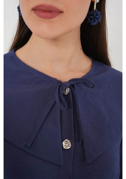 Kadın Bebe Yaka Uzun Tunik 5967 - Indigo indirimleri