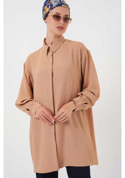 Kadın Uzun Gömlek Tunik 5945 - Bisküvi fırsatları