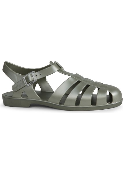 BB340 Bıarrıtz Metal Mint Kadın Sandalet
