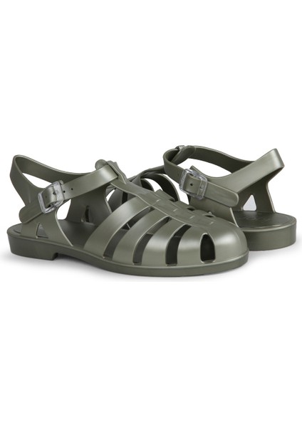 BB340 Bıarrıtz Metal Mint Kadın Sandalet
