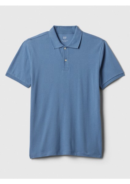 Erkek Mavi Pique Polo Yaka T-Shirt fiyatları