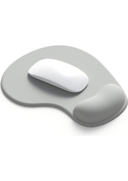 Bilek Destekli Mouse Pad Gri Mouse Pad Bileklikli Mouse Pad
