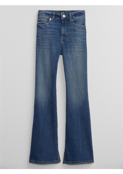 Kız Çocuk Açık Mavi High Rise '70S Flare Jean Pantolon