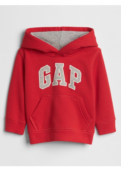 Erkek Bebek Kırmızı Gap Logo Fransız Havlu Kumaş Sweatshirt fiyatları