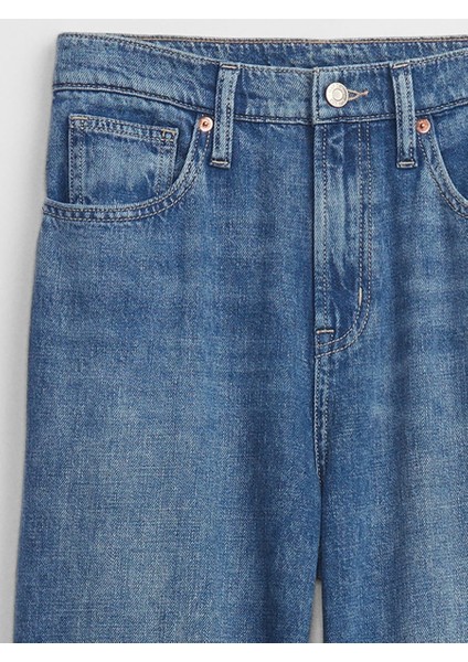 Kadın Mavi High Rise Wide-Leg Washwell™ Jean Pantolon