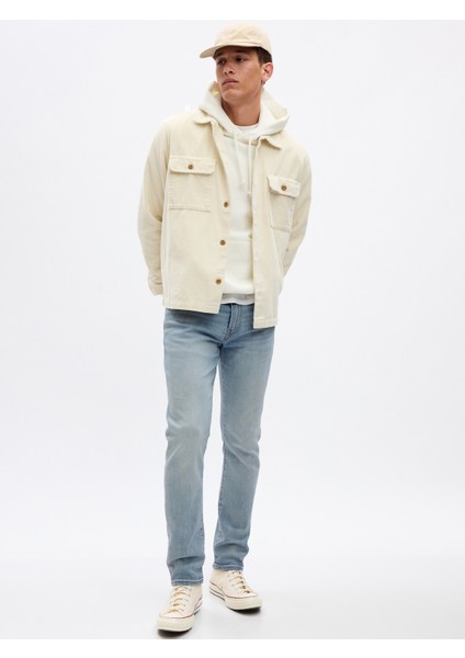 Erkek Açık Mavi Gapflex Soft Wear Slim Jean Pantolon