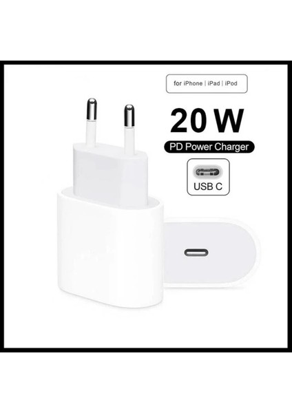 Iphone Tüm Modeller Uyumlu 20 Watt Şarj Adaptörü Type-C