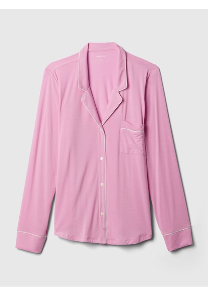 Kadın Pembe Modal Pijama Üstü fiyatları