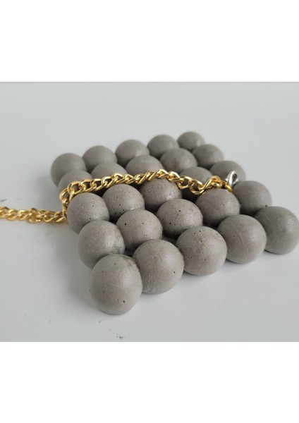 Beton Buble Baloncuk Bardak Altlığı Mum Tabağı 2 Li