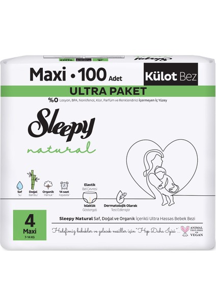 Külot Bebek Bezi Natural Beden: 4 (7- 14KG) Maxi 300 Adet Ekonomik Fırsat Gross Pk fiyatları