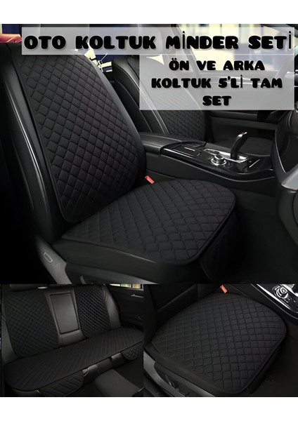 Renault Clıo 5 Tay Tüyü Oto Koltuk Minder Seti - Koltuk Koruma Kılıfı (Ön-Arka Tam Set 5'li)