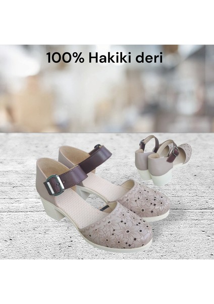 2545 Deri Topuklu Ayakkabı