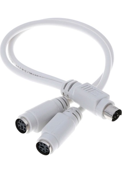 Ps2 Çoğaltıcı Y Kablo Ps2 Splitter Kablo Mini Din 6 Pin Splitter Kablo