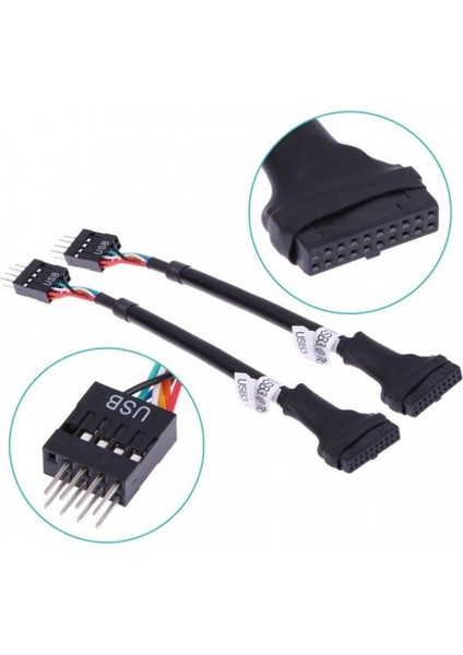 Anakart USB 3.0 USB 2.0 Çevirici 19 Pin 9 Pin Çevirici
