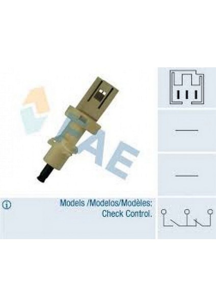 Fren Müşürü Tempra-Tipo 1.6-1.8-Uno 1.4-Ducato 2.5-2.8 Tdi 3 Fişli Dpmah