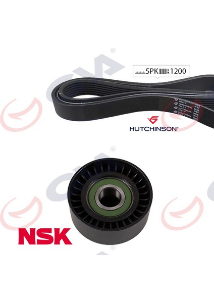 Alternatör Gergi Kiti Kütüksüz Clio Ii - Megane Ii 1.4-1.6 16V-1.5 Dci - Modus Ac K015PK1200 Dpmah