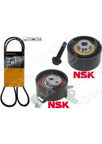 Eksantrik Gergi Kiti 153X254 P206-307-406-407-807-C4-C5-C8-JUMPY-XSARA 1.8 16V-2.0 16V K015528XS Dpmah