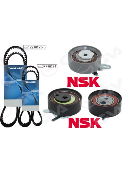 Triger Seti 122X26.5 -077X21 T4 2.5tdi - LT35 2.5tdi Acv-Anj-Avr K015323XS Triger Pompa Seti Dpmah