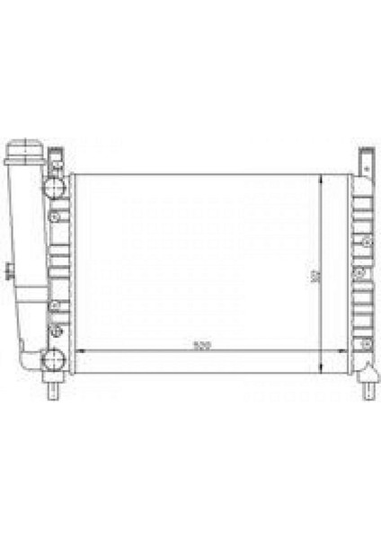 Radyatör Uno 70 1.4 Ie-1.5 Ie Mek 520X322X23 Dpmah