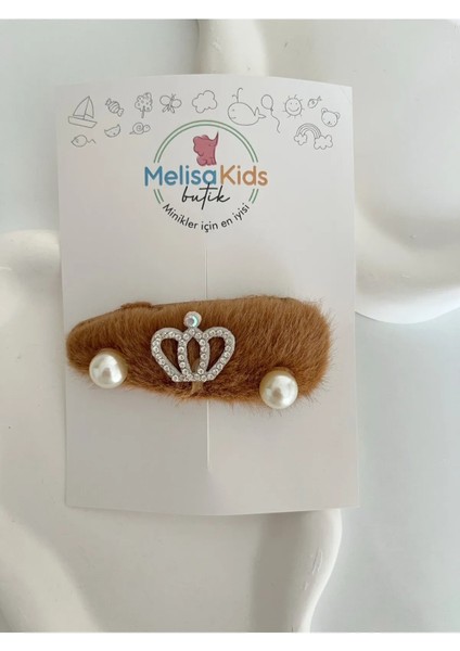 Kız Çocuk Taç Figürlü Pensli Toka