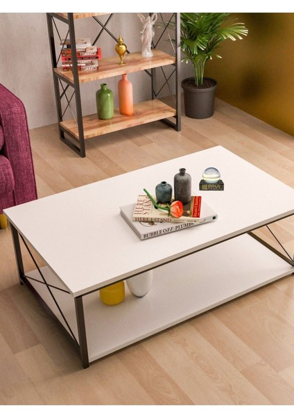 Orta Sehpa Double Beyaz