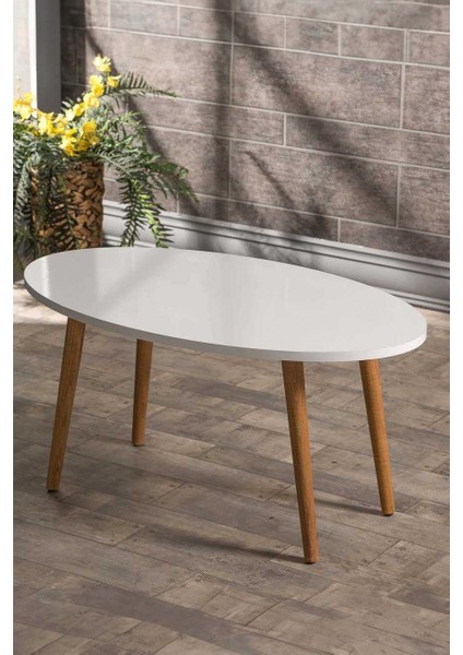 Ahşap Torna Elips Orta Sehpa modelleri