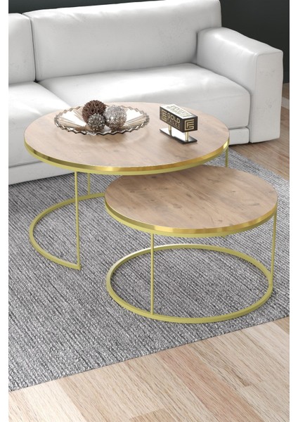 Orta Sehpa Ikili Lüx Specıal Gold Ceviz modelleri