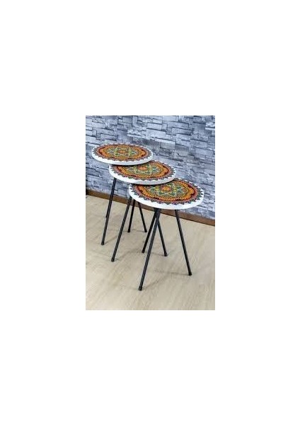 Zigon Sehpa Metal Ayak 2088 Desenli