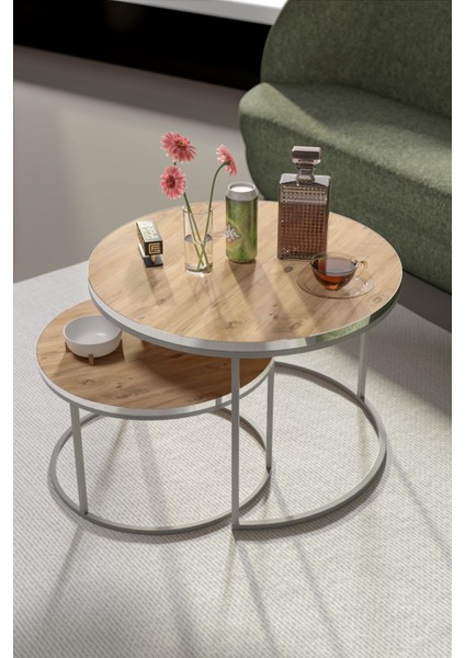 Orta Sehpa Ikili Lüx Specıal Gümüş Ceviz fiyatları