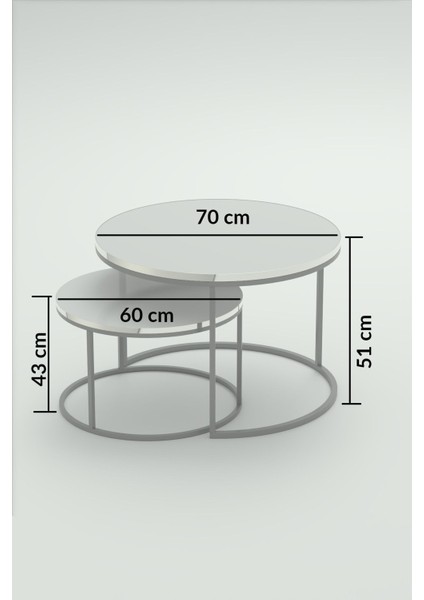 Orta Sehpa Ikili Lüx Specıal Gümüş Ceviz fırsatları