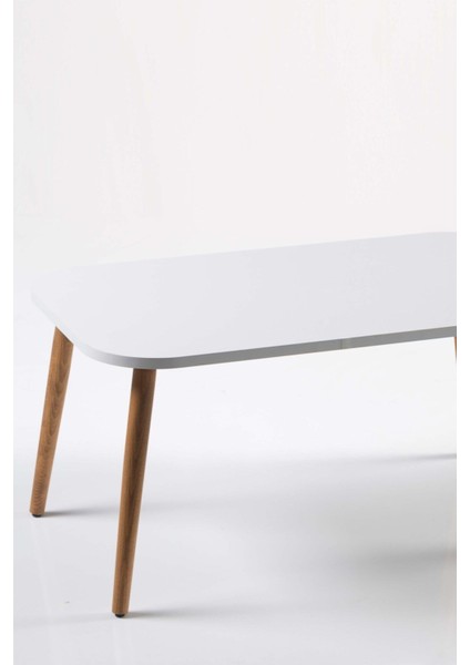 Orta Sehpa Kr Ahşap Torna Ayak Beyaz fiyatları