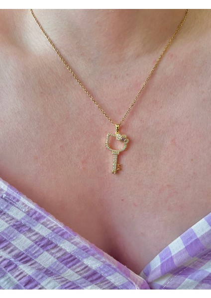 316L Çelik Hello K*tty Kolye